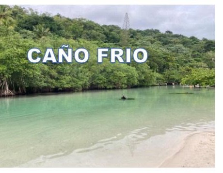 Caño Frío, manantial de agua dulce