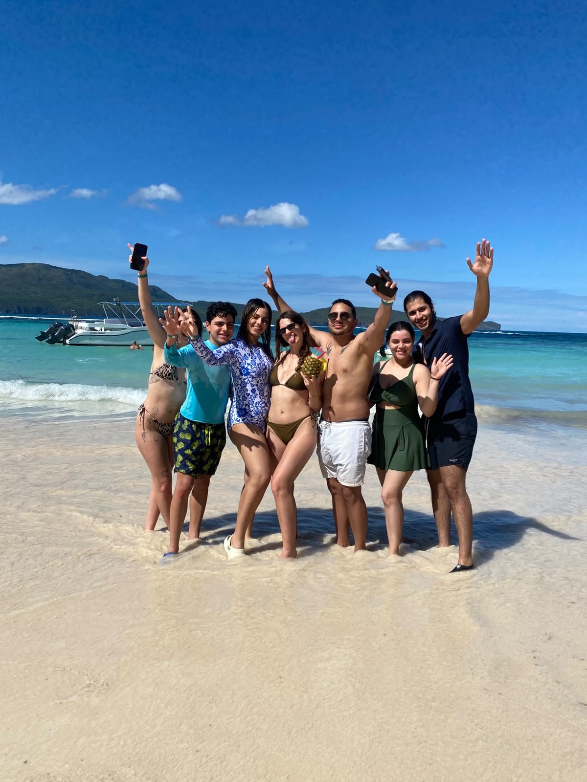 Group of friends on the beach